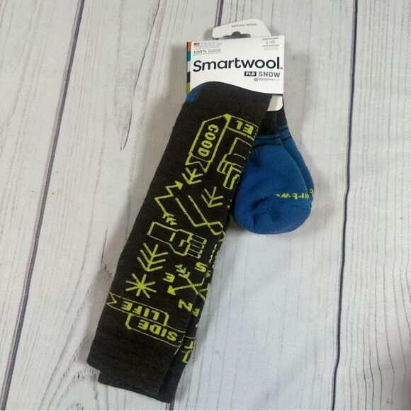 NWT! Smartwool PhD Snow Ski Merino Wool Over the Calf Socks Unisex Sz Large - Picture 5 of 5